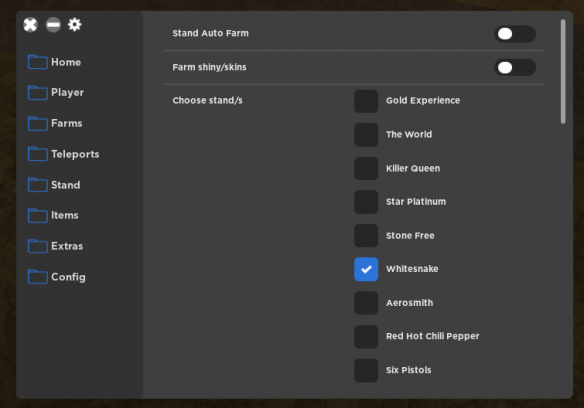 Your Bizarre Adventure script | YBA Auto Farm, Stand Farm, Teleports ...